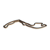 Circuit Monaco - Sculpture Murale en Bois (45 cm)